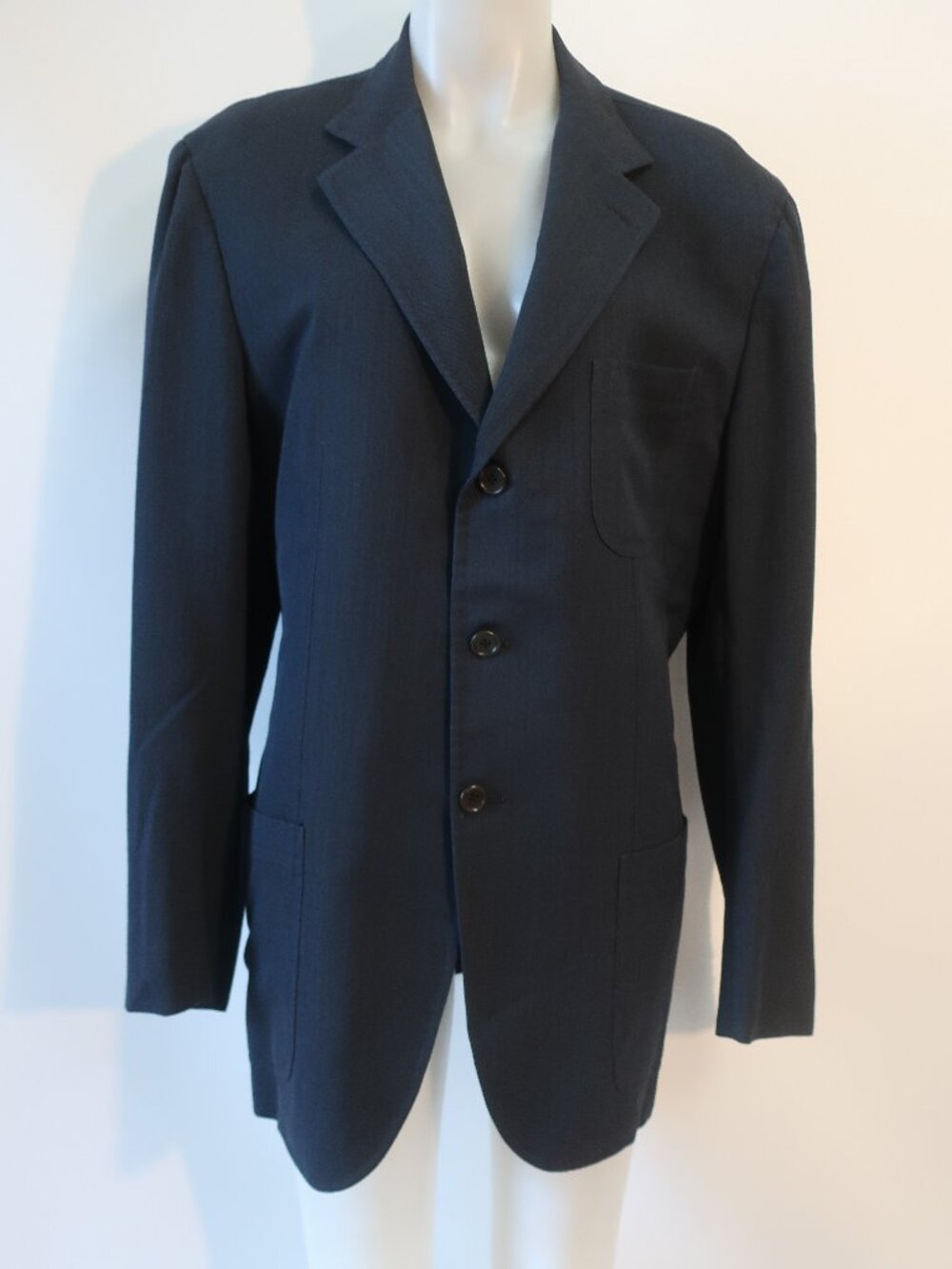 Mens Borrelli Napoli Blue (Item- 5) Wool Blend Sport Coat Blazer Jacket 56 US/46